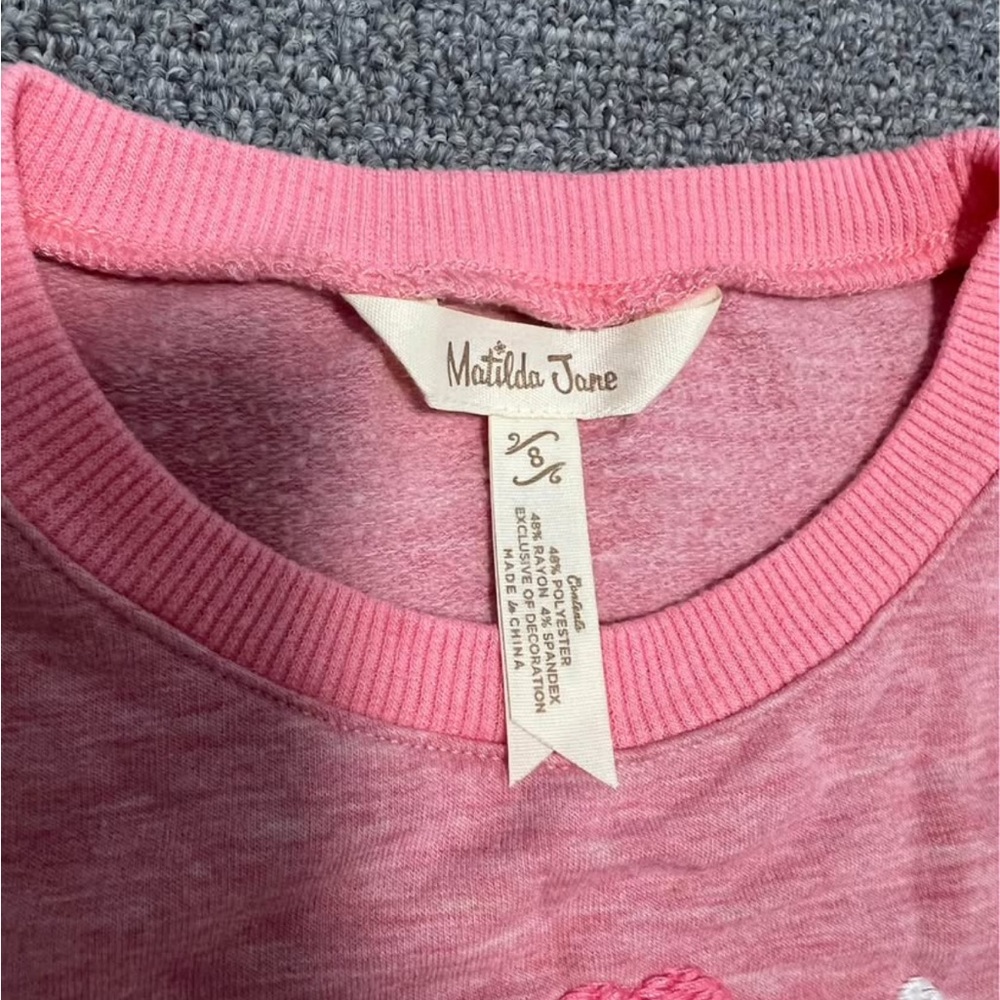 Matilda Jane Pink Ruffle Sweatshirt - Picture 4 of 5
